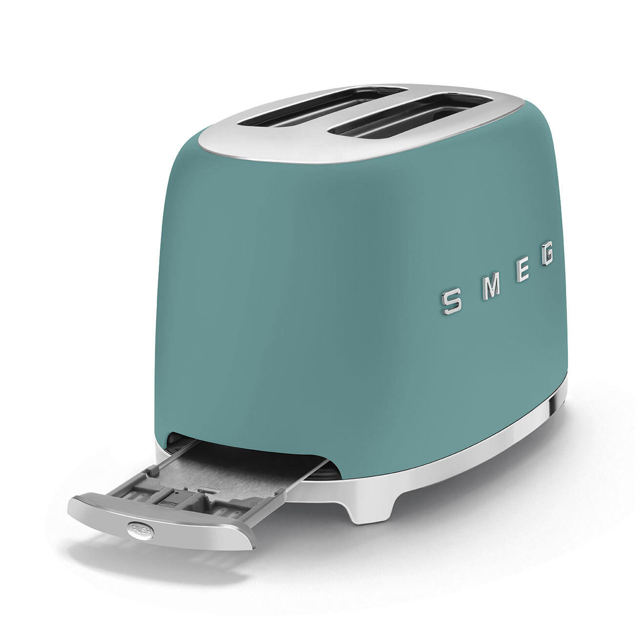 TOSTER  - smaragdno zelena, Basics, metal (31/19.5/19.5cm) - SMEG