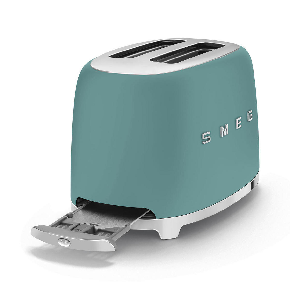 TOSTER  - smaragdno zelena, Basics, metal (31/19.5/19.5cm) - SMEG