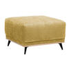 HOCKER in Textil Goldfarben  - Goldfarben/Schwarz, Modern, Holz/Textil (73/47/73cm) - home24