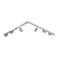SCHIENENSYSTEM 210/5,5/14 cm  - Nickelfarben, Trend, Kunststoff/Metall (210/5,5/14cm) - Collett's Monde