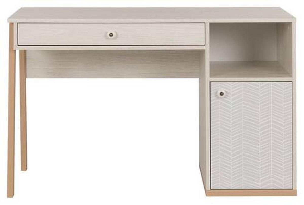 JUGENDSCHREIBTISCH 123/55/77 cm  - Kastanienfarben/Buchefarben, MODERN, Keramik/Holz (123/55/77cm) - MID.YOU