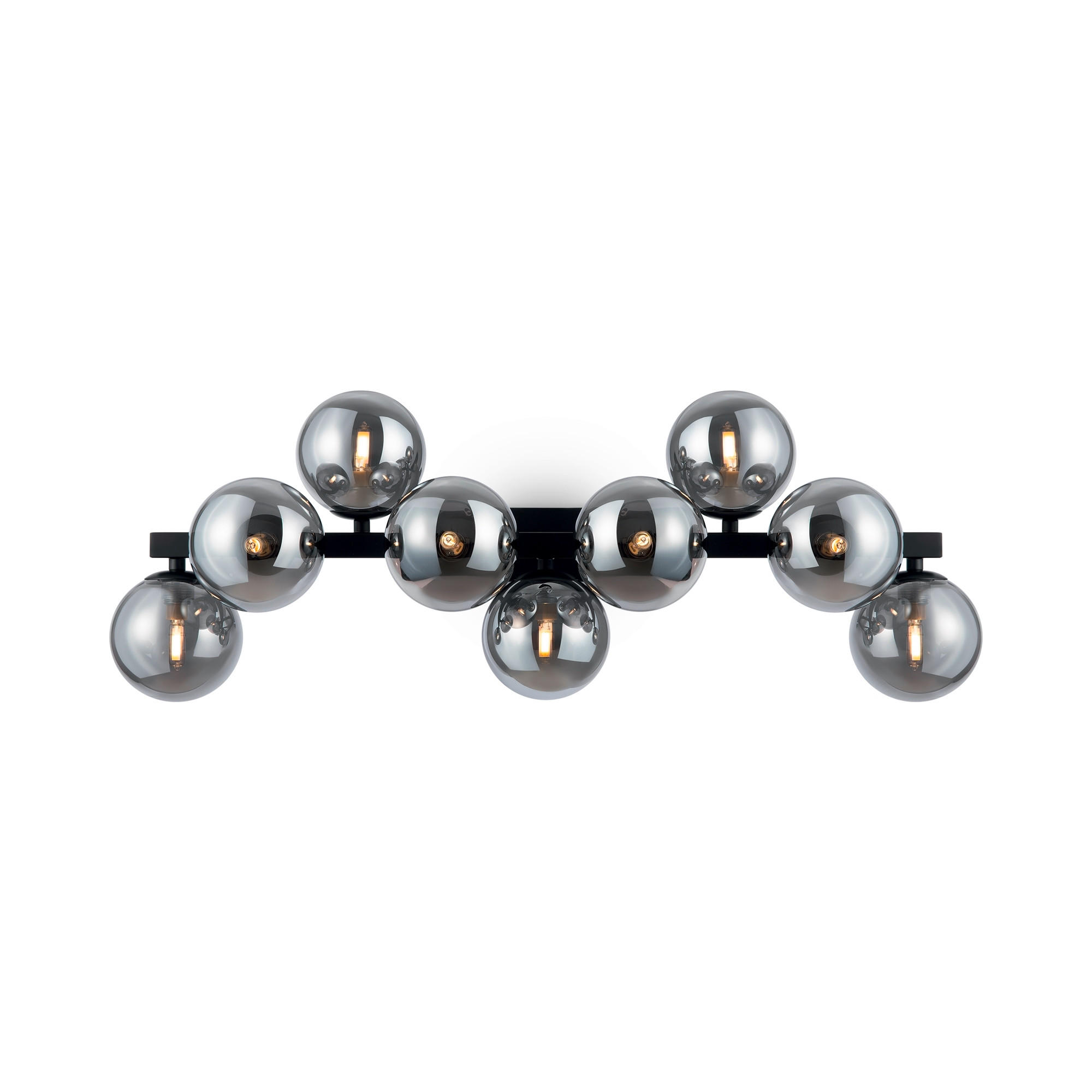 WANDLEUCHTE Modern   - Schwarz/Grau, Trend, Glas/Metall (24/66/23cm) - MAYTONI