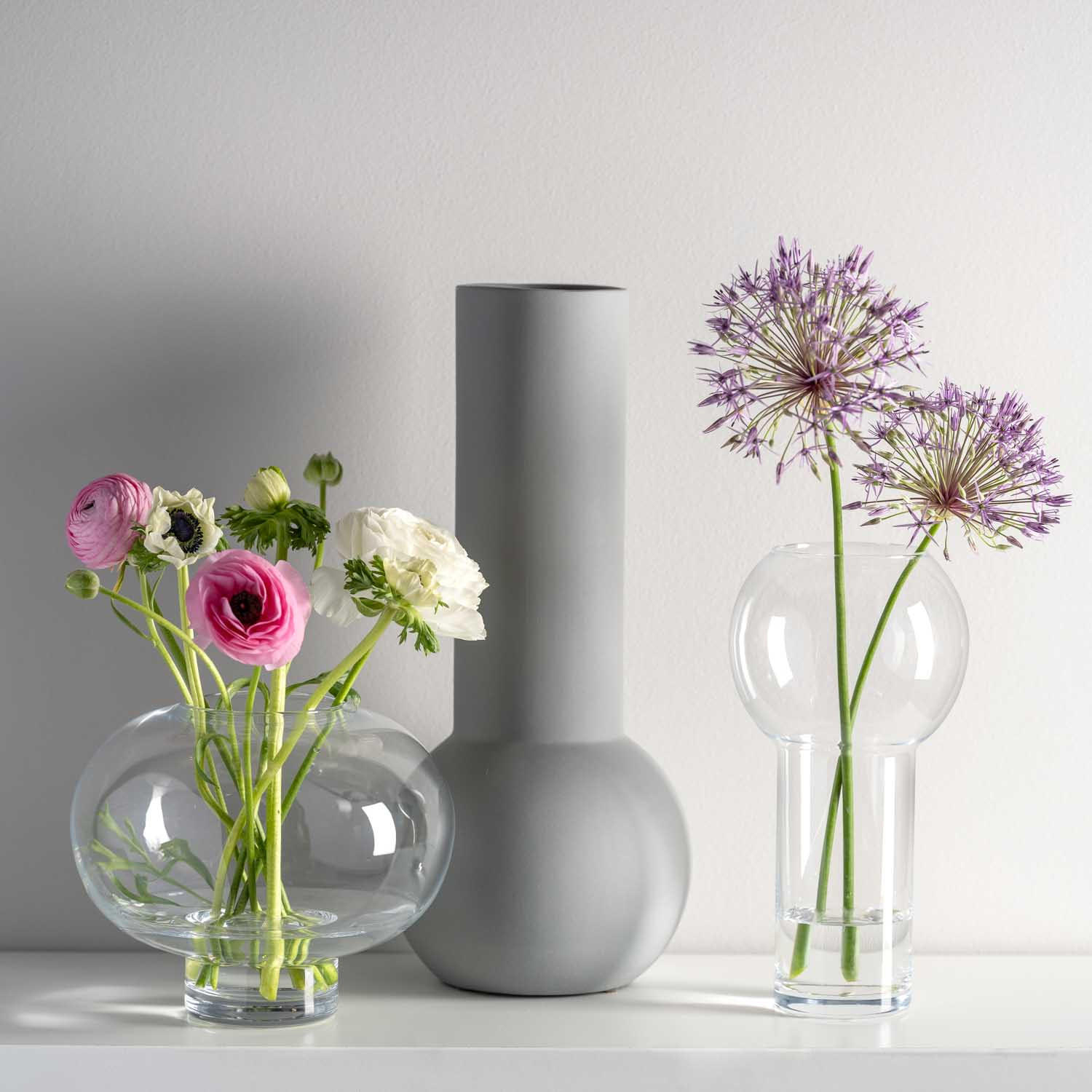 VASE 27,00 cm  - Transparent, Basics, Glas (14,10/27,00/14,10cm) - Leonardo