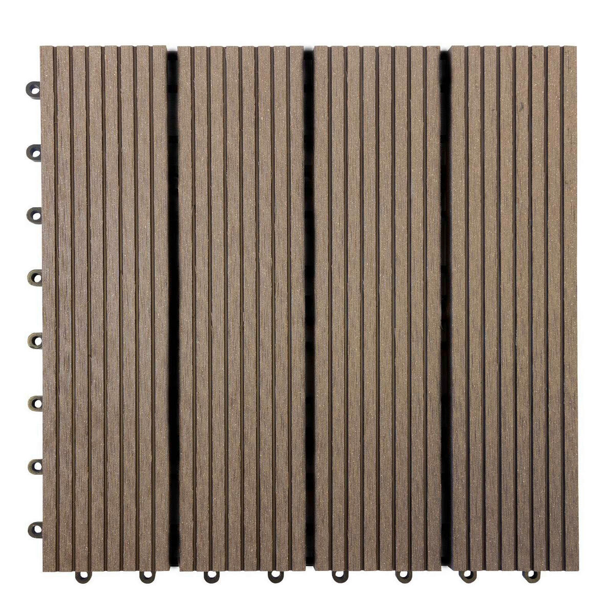 TERRASSENFLIESE Dunkelbraun  - Dunkelbraun, MODERN, Holzwerkstoff (30/30cm) - Floordirekt