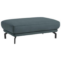 HOCKER Textil Blau  - Blau/Schwarz, Design, Textil/Metall (127/46/72cm) - Dieter Knoll