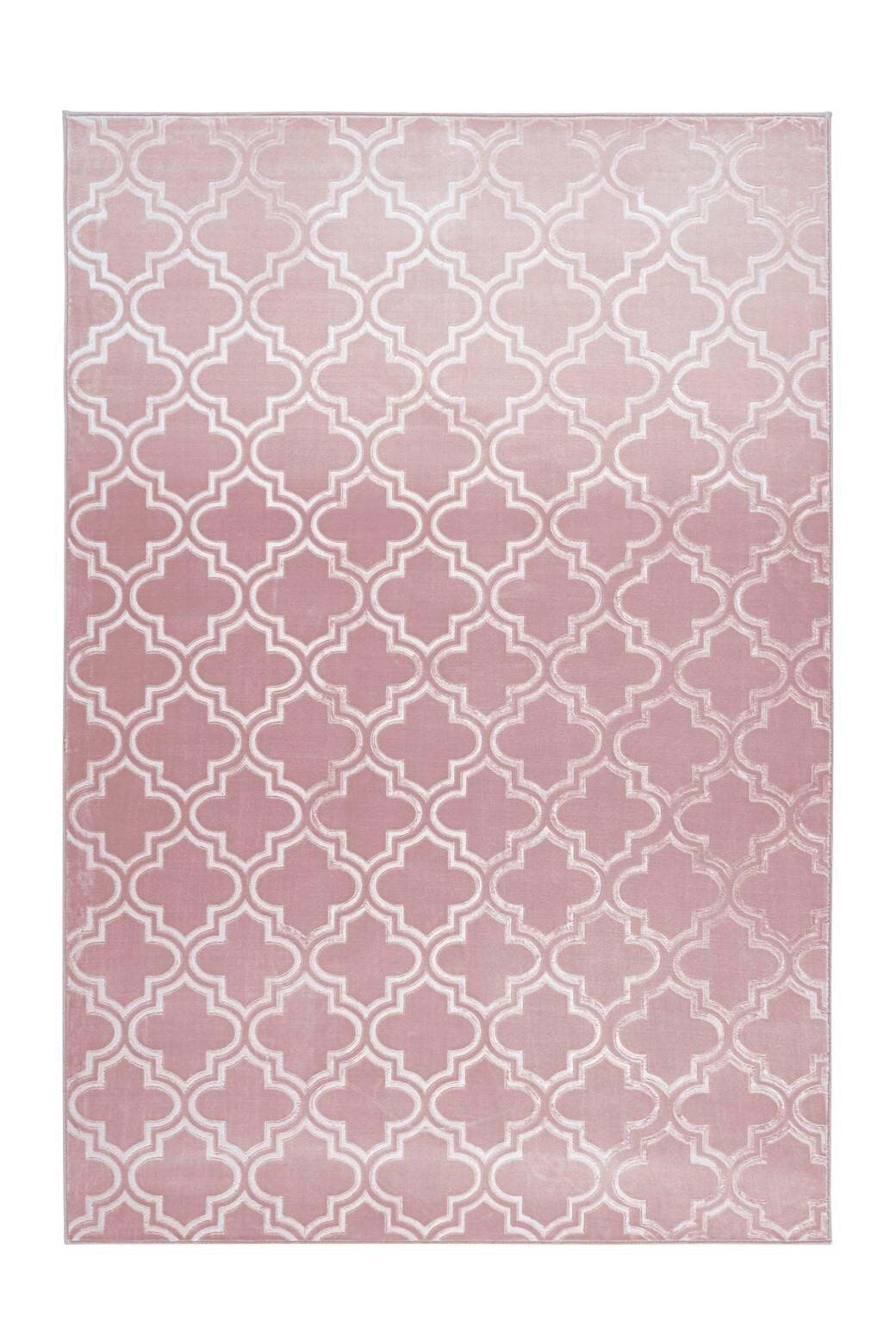 FLACHWEBETEPPICH 160/230 cm Monroe 100 Rosa Rosa  - Rosa, KONVENTIONELL, Kunststoff/Textil (160/230cm)