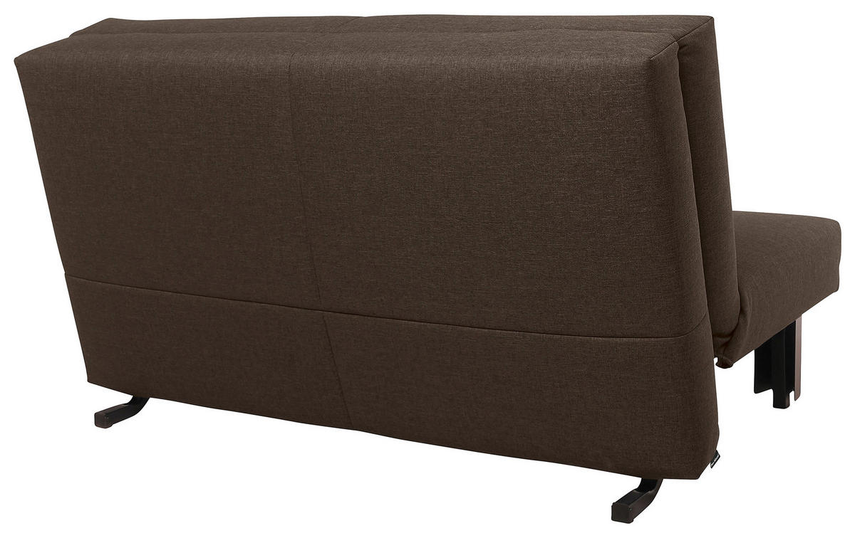 SCHLAFSOFA in Textil Braun  - Schwarz/Braun, Design, Textil/Metall (145/84/100cm) - Max Winzer