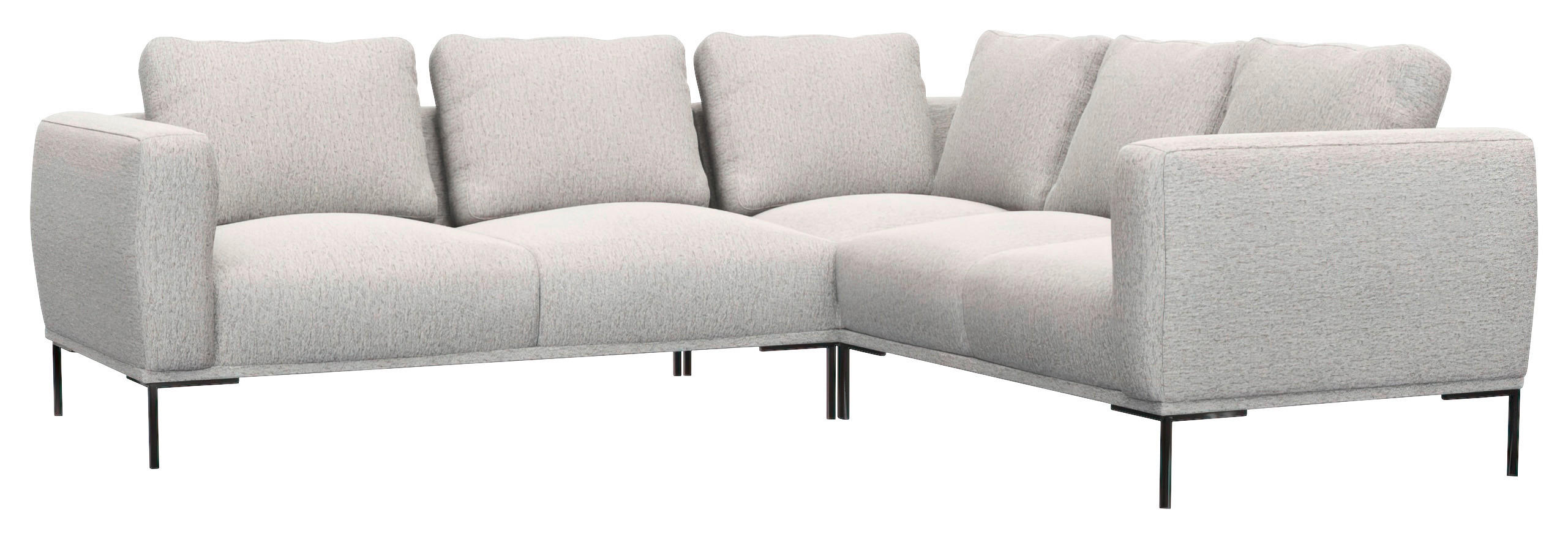Thumbnail - Livetastic Ecksofa, Hellgrau, Textil, 5,5-Sitzer, Füllung: Schaumstoff, Ottomane rechts, L-Form, 252x219 cm, Reach, Made...