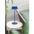AKKU-TISCHLEUCHTE 11/30 cm  - Blau/Schwarz, Trend, Kunststoff/Metall (11/30cm) - Novel