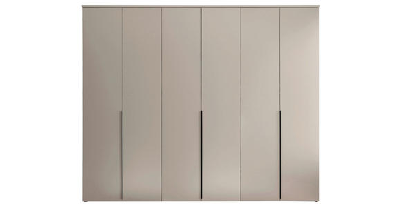 DREHTÜRENSCHRANK  in Kaschmir  - Kaschmir/Schwarz, MODERN, Holzwerkstoff/Kunststoff (270/225/52cm) - Carryhome