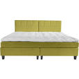 BOXSPRINGBETT 240/200 cm  in Grün  - Wengefarben/Grün, Trend, Holz/Textil (240/200cm) - Esposa