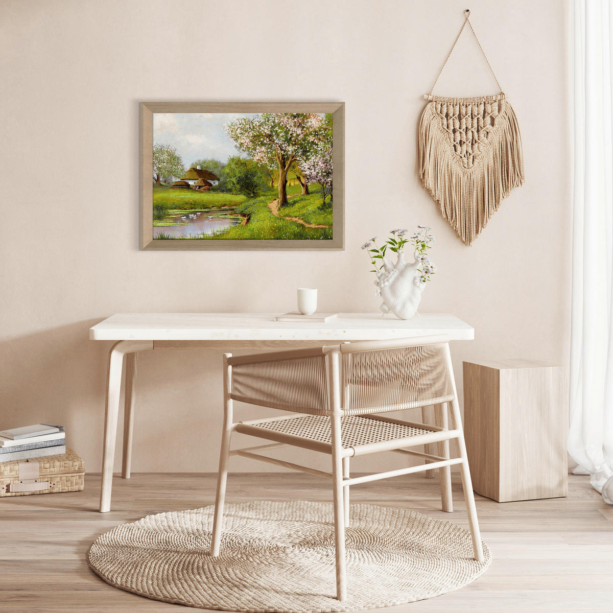 DRUCKGRAFIK Landschaft & Natur  - Eichefarben/Multicolor, Basics, Holz/Papier (75/56/3cm)