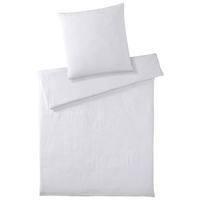 BETTWÄSCHESET Musselin 160/210 cm  100 cm/65 cm  - Weiss, Trend, Textil (160/210cm) - Elegante