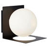 WANDLEUCHTE - Opal/Schwarz, Basics (13.5/13.5/16.2cm) - Markslöjd