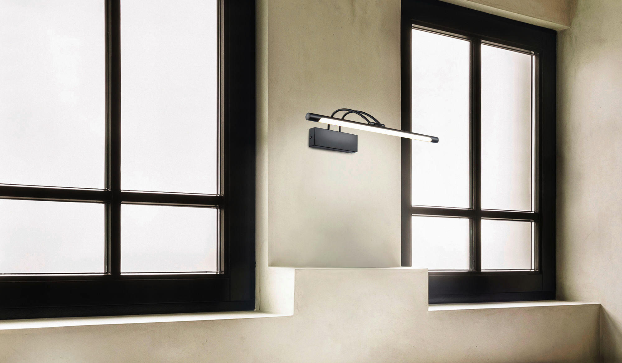 SPIEGELLEUCHTE Mirror   - Schwarz, Trend, Metall (11,5/55/22,5cm) - MAYTONI