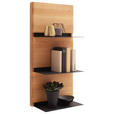 WANDBOARD  45/94/24 cm  - Wildeiche, Natur, Holz/Metall (45/94/24cm) - Linea Natura