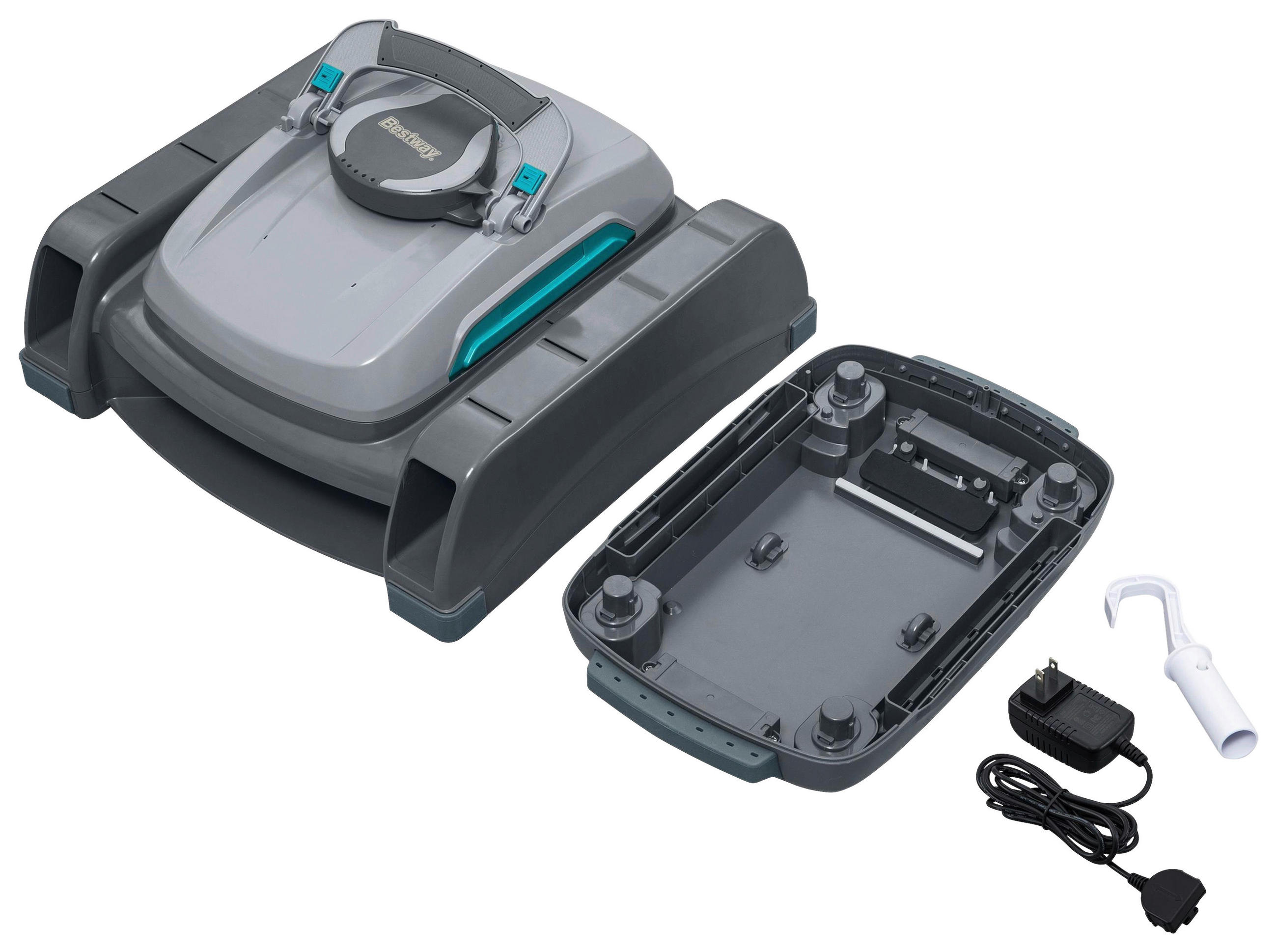 POOLROBOTER 58942  - Graublau, KONVENTIONELL, Kunststoff/Metall (43,5/43,5/26cm) - Bestway