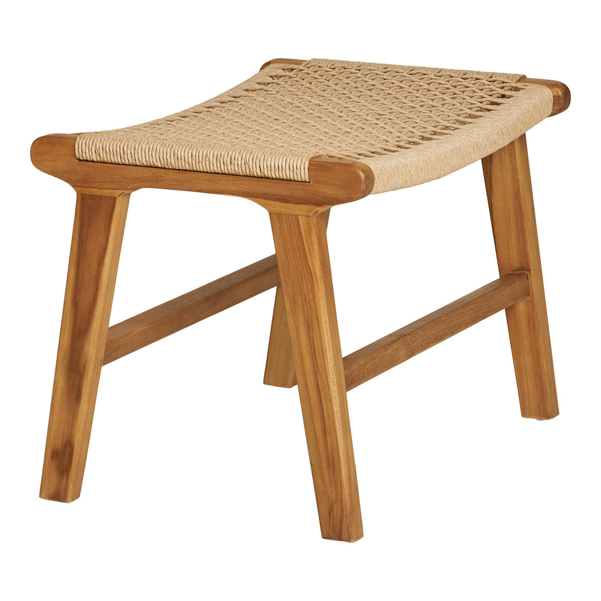HOCKER in Kunststoff Naturfarben  - Naturfarben/Teakfarben, Basics, Holz/Kunststoff (60/42/40cm)