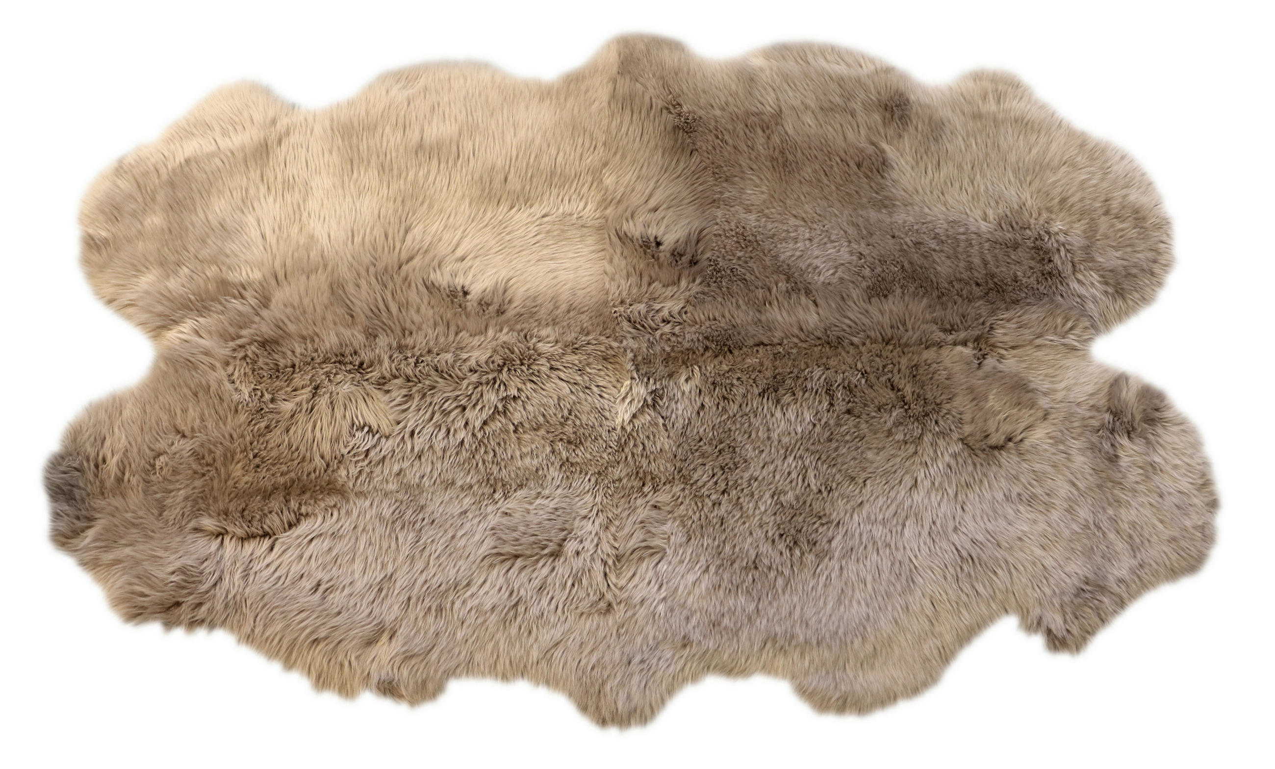 OVČÍ KOŽEŠINA, 105/180 cm, platinová