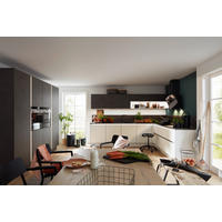 KUCHYNĚ NA MÍRU DK613 - šedá/bílá, Design, kompozitní dřevo/kámen - Dieter Knoll