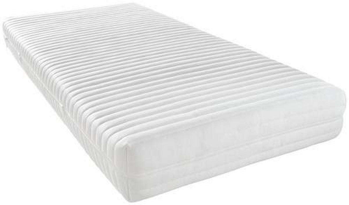 KALTSCHAUMMATRATZE 90/190 cm Höhe ca. 20 cm  - Weiß, Basics, Textil (90/190cm) - Sleeptex