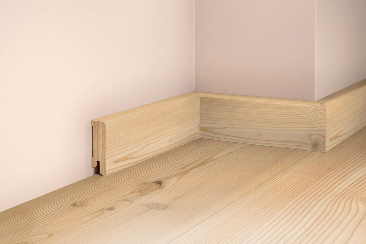 SOCKELLEISTE, Lärche Natur Pur  - Basics, Holz (240/5/1,7cm) - Tilo