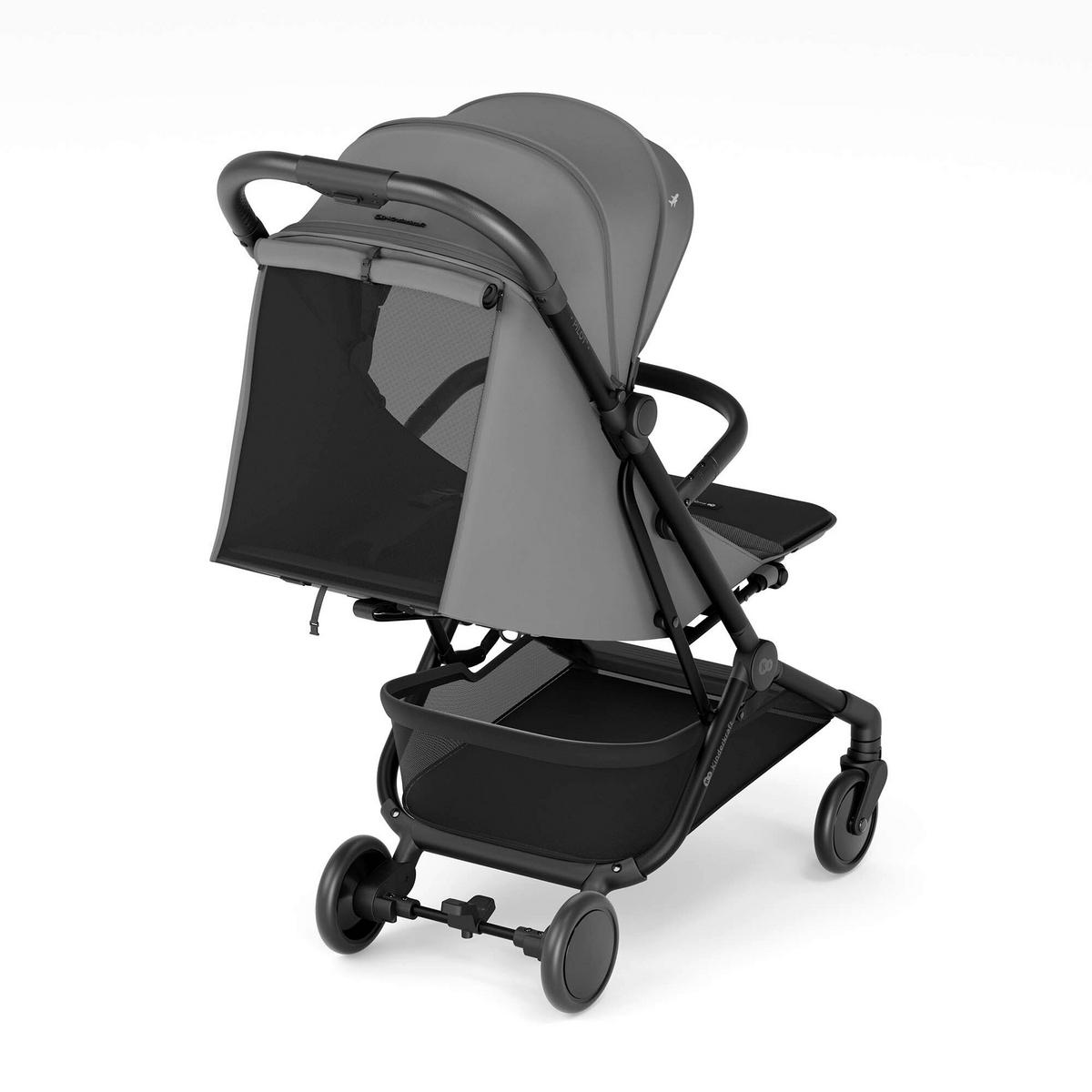BUGGY Pilot 2  - Schwarz Hochglanz/Hellgrau, Basics, Kunststoff/Textil (101/42/67cm) - Kinderkraft