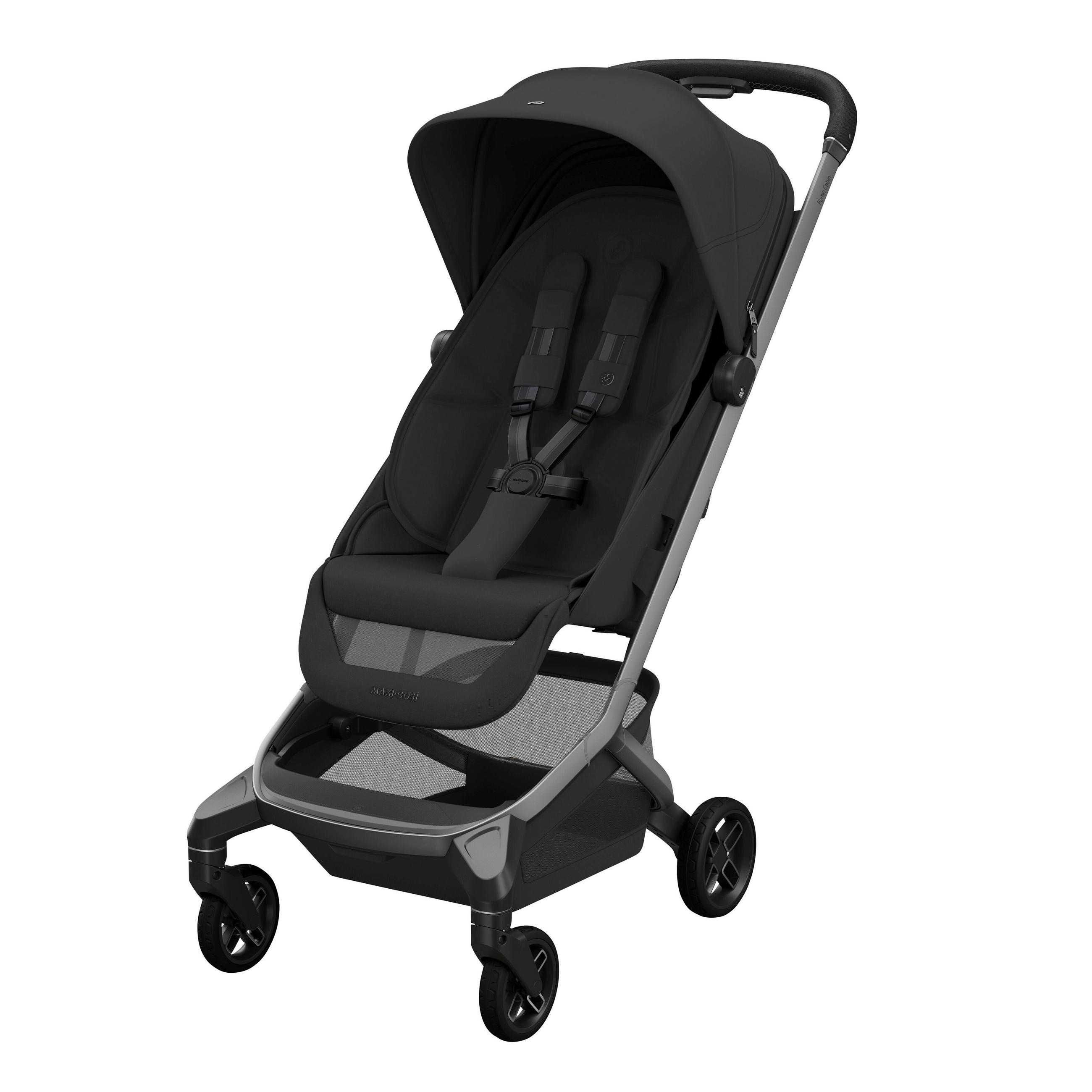 BUGGY Fame Cabin  - Silberfarben/Schwarz, Basics (44,5/105/84cm) - Maxi-Cosi