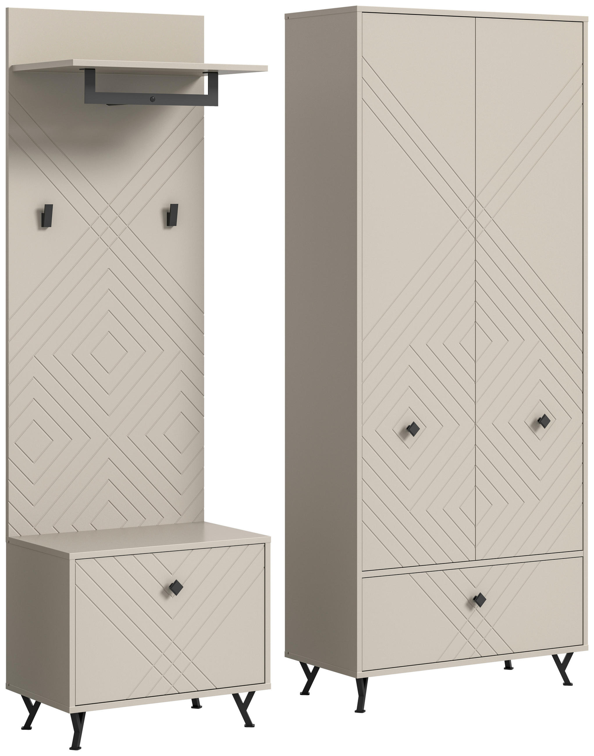 PREDSIEŇOVÝ NÁBYTOK, 195/190/35 cm - Design, kompozitné drevo (195/190/35cm) - MID.YOU