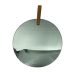 WANDSPIEGEL  30/41,5 cm   - Braun, Trend, Glas/Leder (30/41,5cm) - Ambia Home