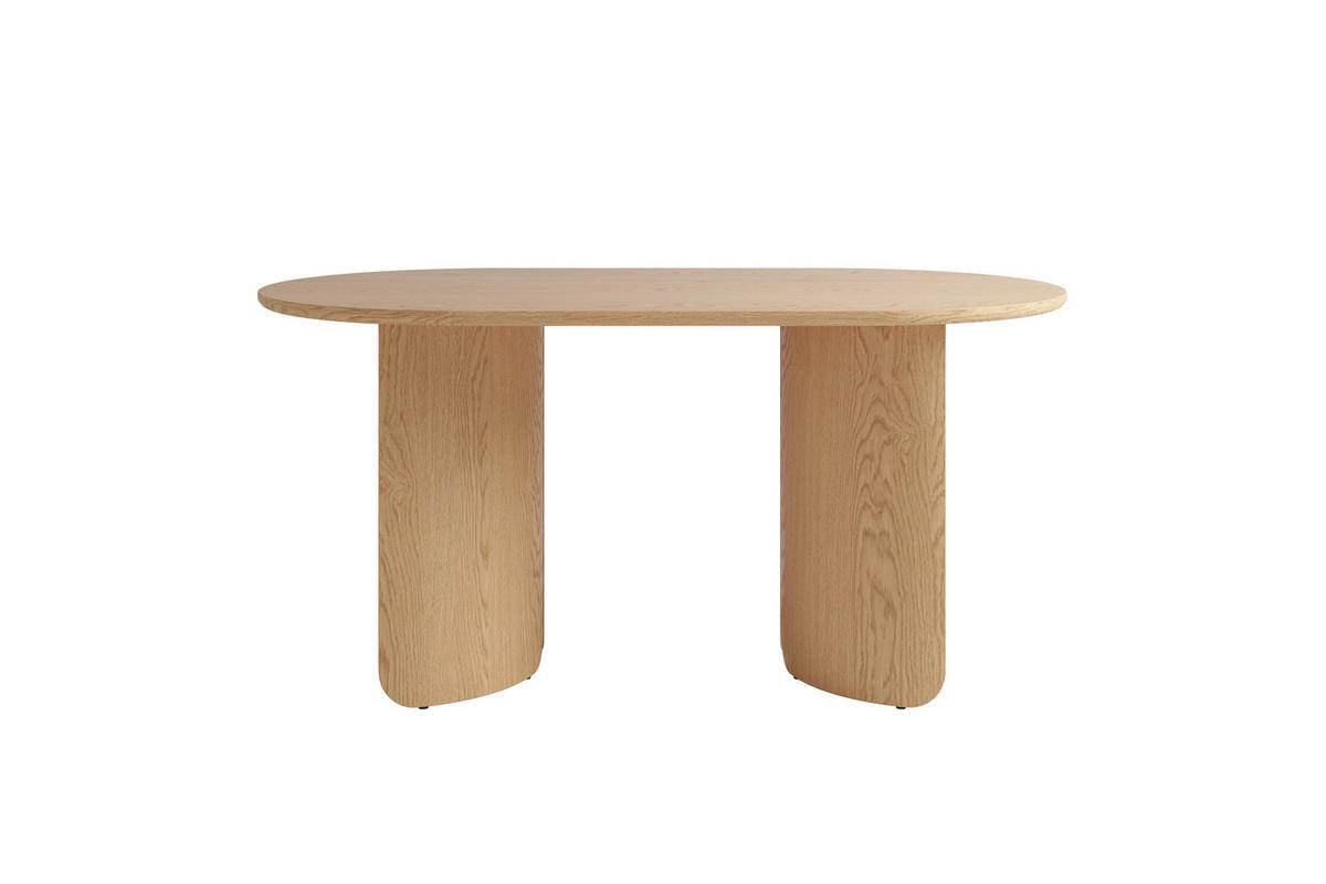 ESSTISCH 160/90/76 cm Echtholz, Nachbildung  Holzwerkstoff Eiche Bianco  - Eiche Bianco, MODERN, Holzwerkstoff (160/90/76cm) - Schöner Wohnen