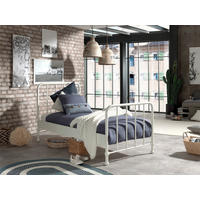 KINDER-/JUNIORBETT - Weiß, MODERN, Holz/Metall (90/200cm) - Vipack