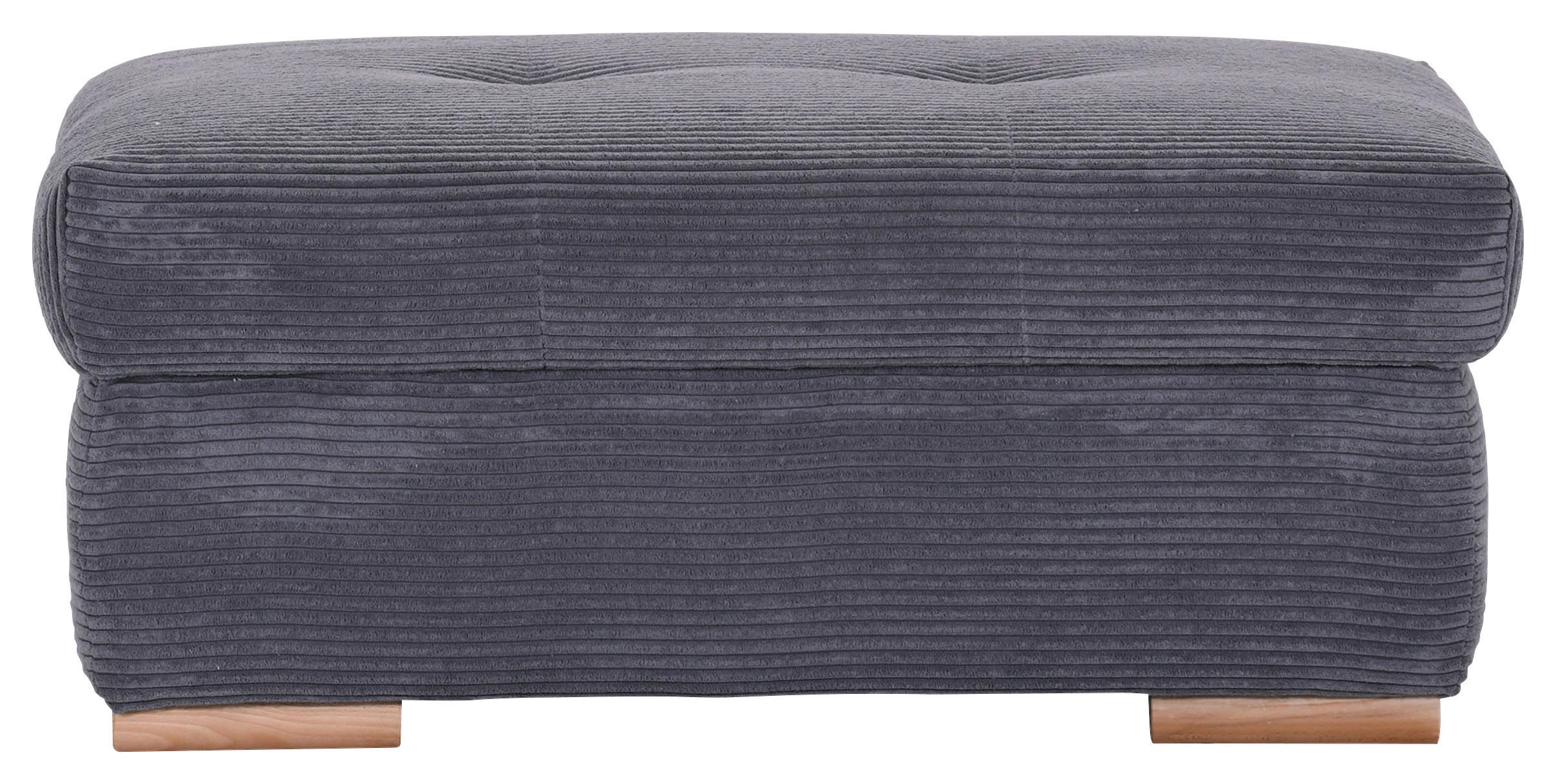 HOCKERBANK in Textil Dunkelgrau  - Eichefarben/Dunkelgrau, Konventionell, Holz/Textil (103/45/71cm) - Carryhome