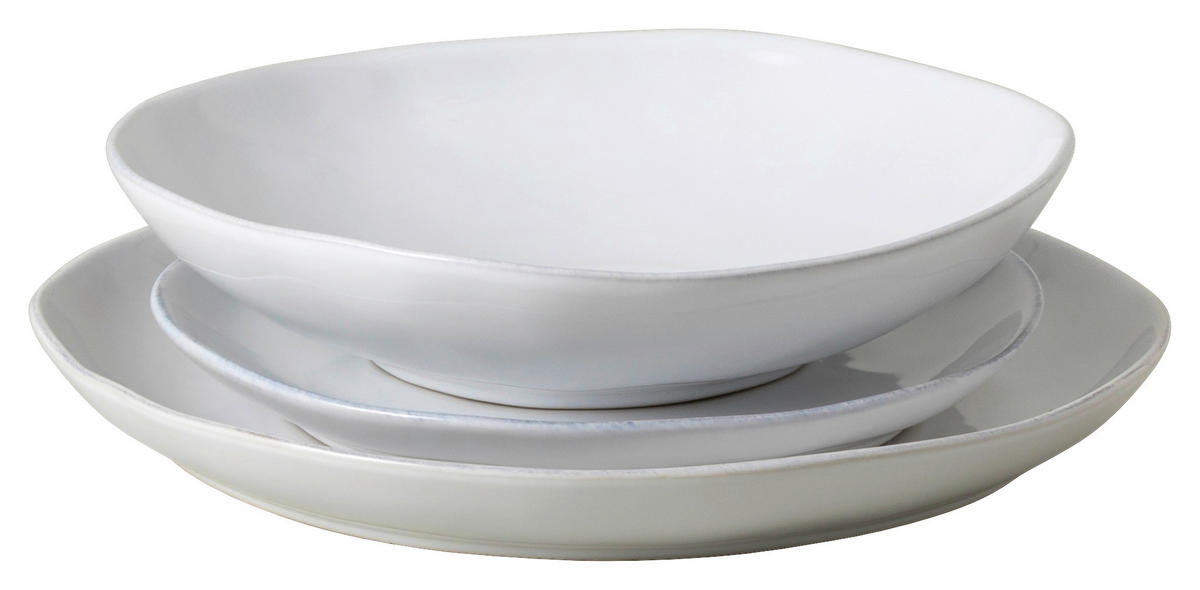 KOMBISERVICE Weiß LIVIA 3-teilig 1 Personen  - Weiß, Basics, Keramik - Costa Nova