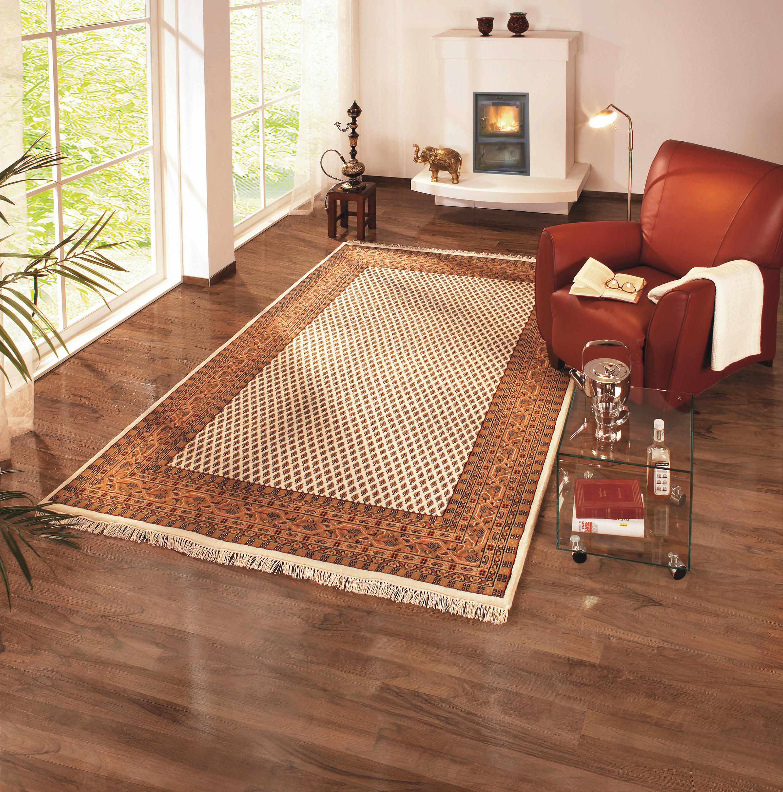 ORIENTÁLNY KOBEREC, 70/140 cm, hnedá, krémová - hnedá/krémová, Lifestyle, textil (70/140cm) - Cazaris