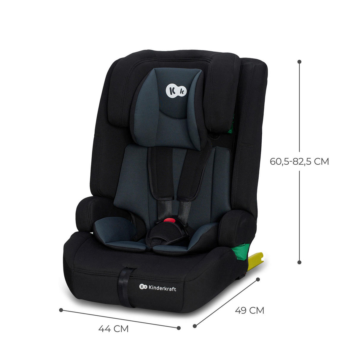 KINDERAUTOSITZ Safety Fix 2 i-Size  - Dunkelgrau/Schwarz, Basics, Kunststoff (44/82.5/49cm) - kinderkraft