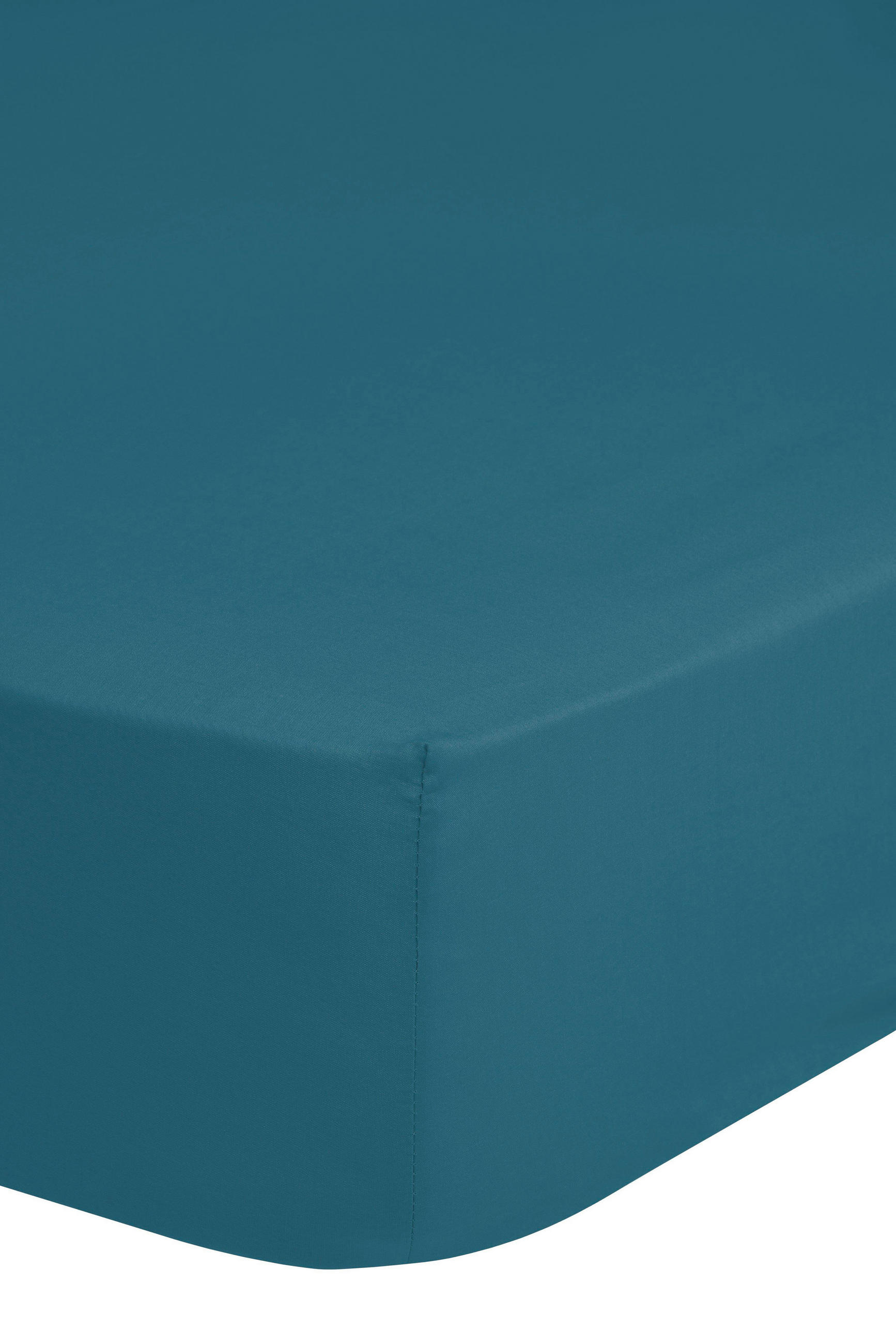 SPANNBETTTUCH Hip Satin 180/220 cm  - Petrol, Basics, Textil (180/220cm) - MID.YOU