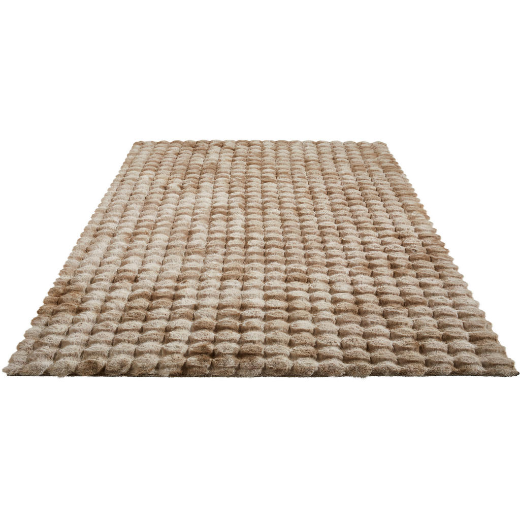 Thumbnail - Novel Hochflorteppich, Sand, Beige, Textil, rechteckig, 130x190 cm, Bsci, Oeko-Tex® Standard 100, für Fußbodenheizung ge...
