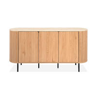 SIDEBOARD  160/80/40 cm  - Eichefarben/Schwarz, Design, Holzwerkstoff/Metall (160/80/40cm) - MID.YOU