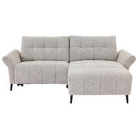 HÖRNSOFFA i vävt tyg grå  - nickelfärgad/grå, Design, metall/textil (220/156cm) - Carryhome