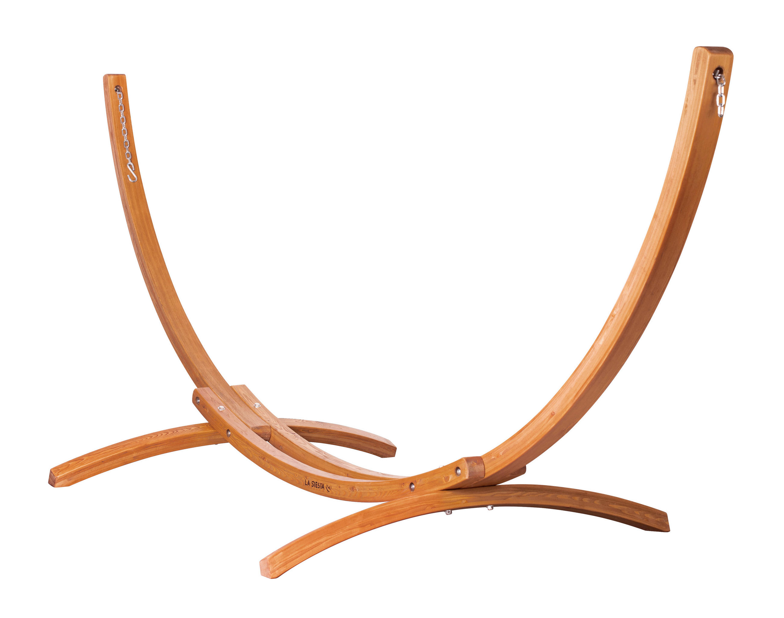 HÄNGEMATTENGESTELL  - Eukalyptusholzfarben, KONVENTIONELL, Holz (370/135/140cm) - La Siesta