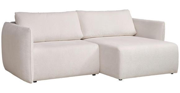 ECKSOFA  in Jersey Creme  - Creme/Schwarz, KONVENTIONELL, Kunststoff/Textil (238/148cm) - Carryhome