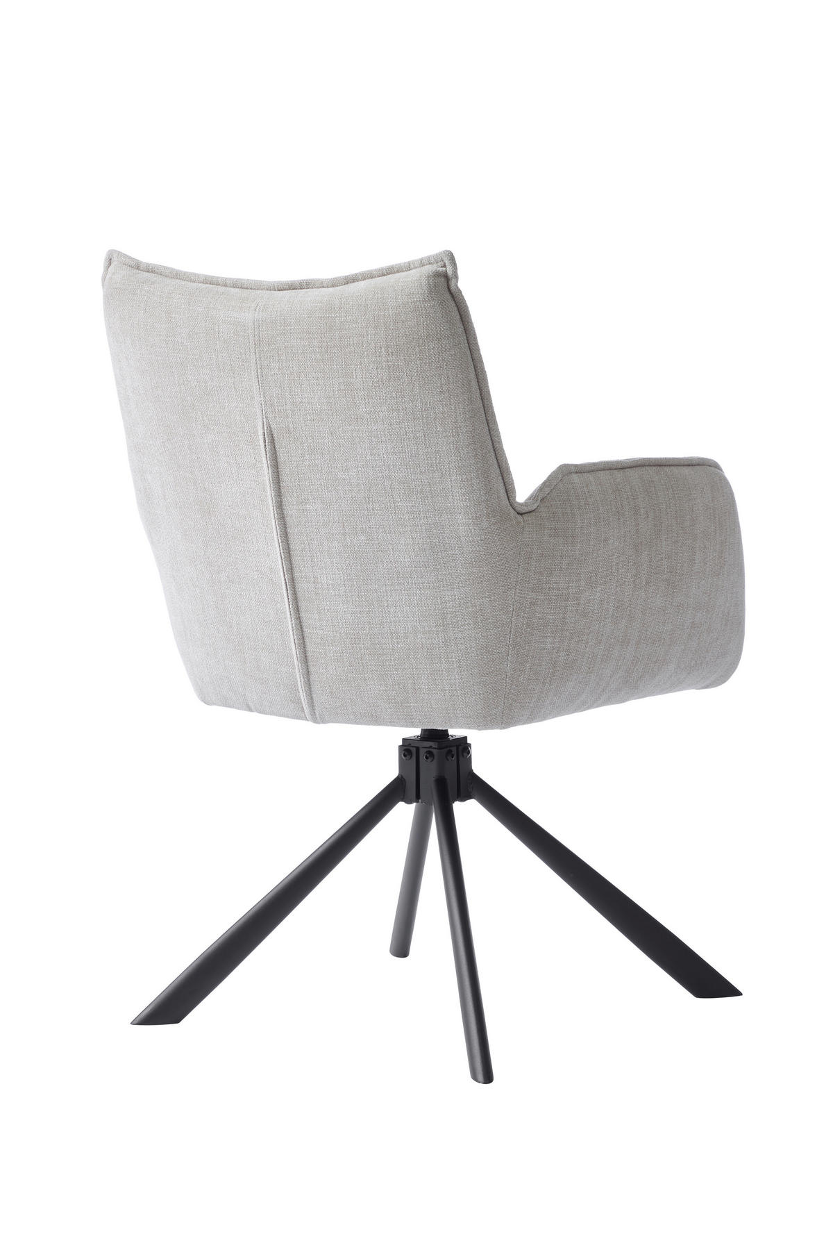 ARMLEHNSTUHL-SET 2 Stück  in Chenille  - Beige/Creme, MODERN, Textil/Metall (59/86/65cm) - Livetastic