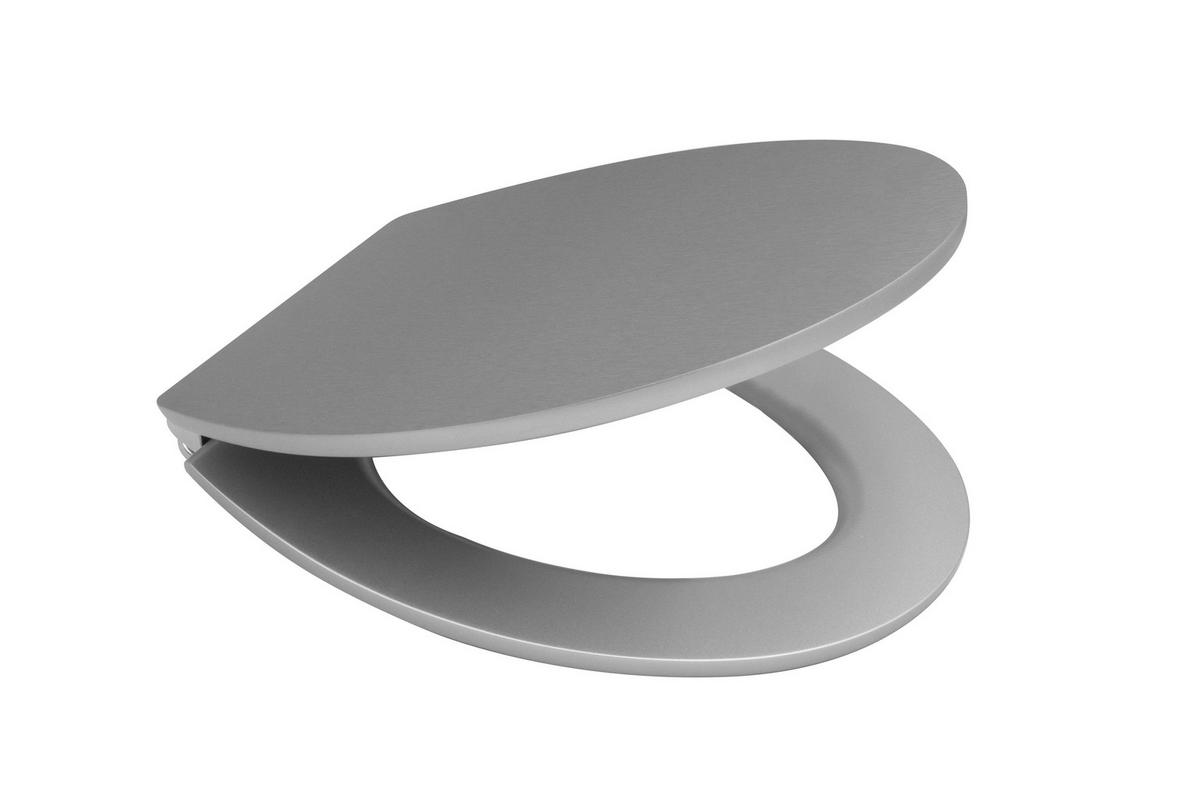 WC ÜLŐKE - ezüstszínű, Basics, faalapú anyag (37,8/5,7/45cm) - Sadena