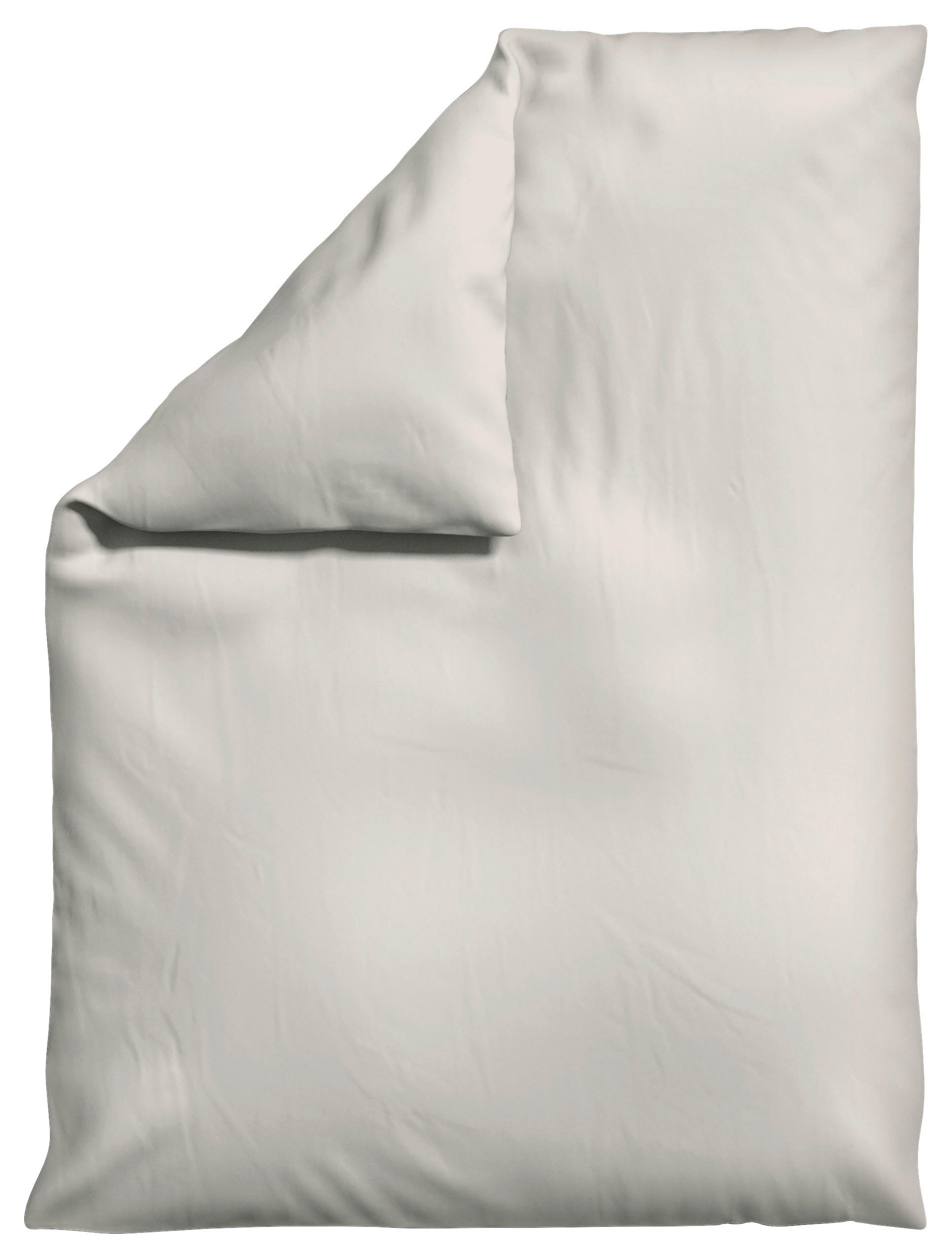 Schlafgut Bettdeckenbezug Woven Satin Hellbraun 155x220 cm