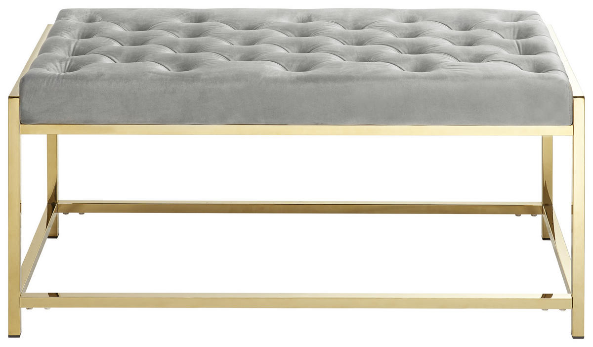 ZSÁMOLY 97/48/45 cm  - arany/szürke, Design, textil/fém (97/48/45cm) - Xora