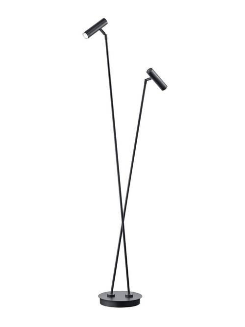 LED-STEHLEUCHTE    - Chromfarben/Weiß, Design, Kunststoff/Metall (140cm) - Hell