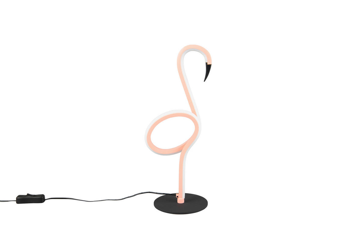 LED BORDSLAMPA - pink/svart, Design, metall (14,5/12/35cm)