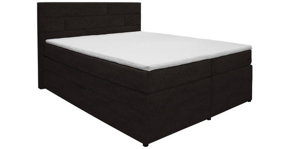 BOXSPRINGBETT 160/200 cm  in Dunkelbraun  - Wengefarben/Dunkelbraun, KONVENTIONELL, Holz/Textil (160/200cm) - Carryhome