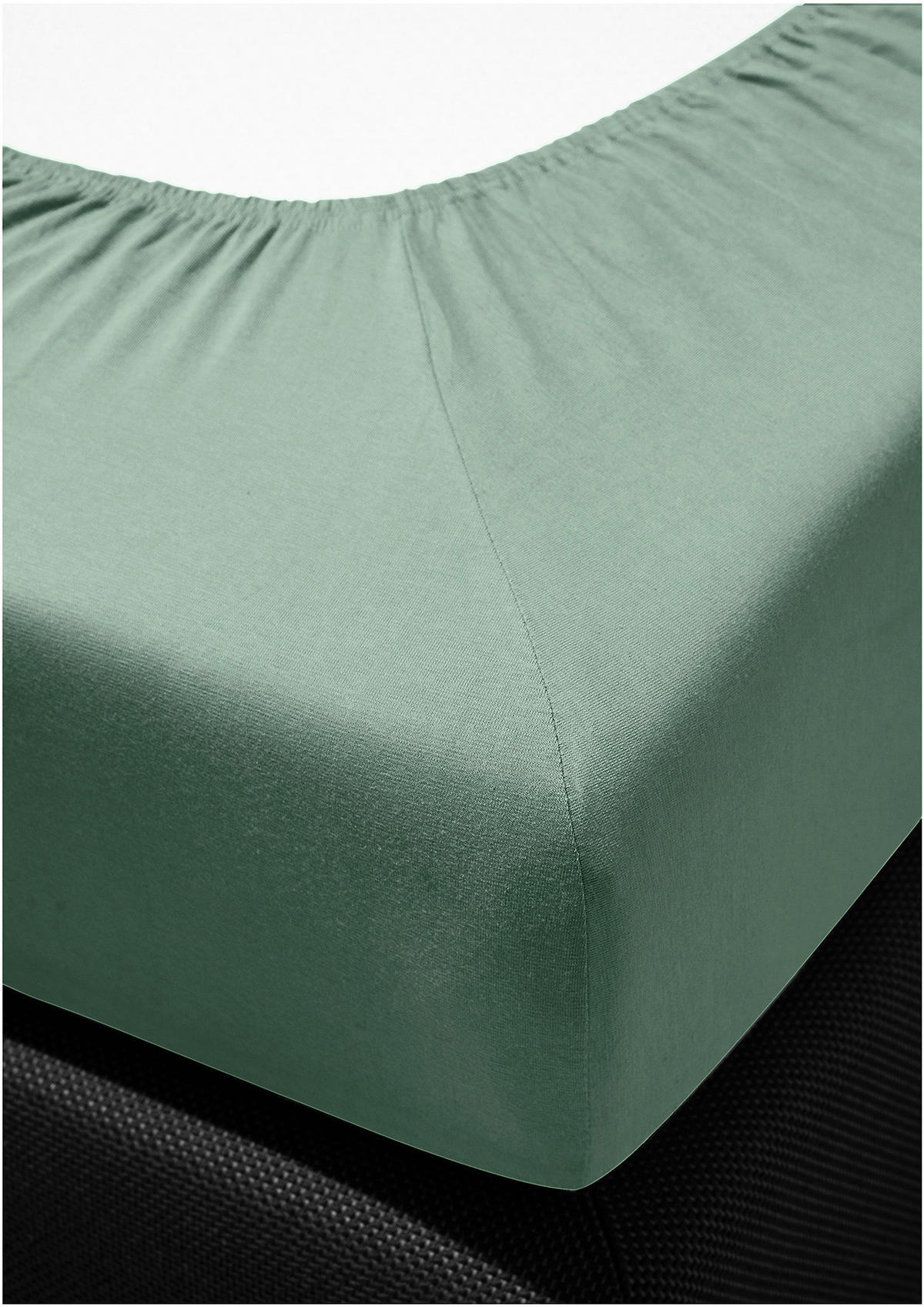 SPANNBETTTUCH Jersey  - Jadegrün, KONVENTIONELL, Textil (150/200cm) - Bierbaum